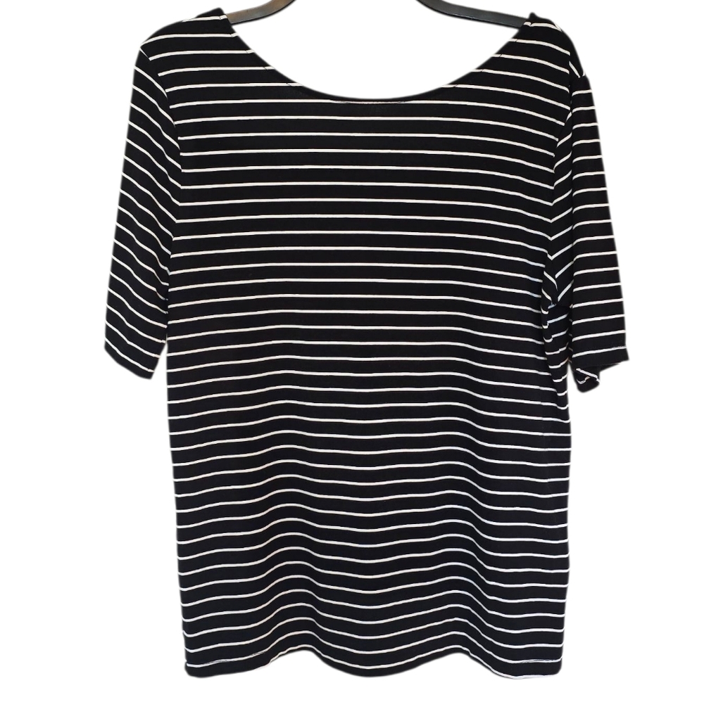 3/$15 A New Day Striped Scoop Back Shirt Size XL